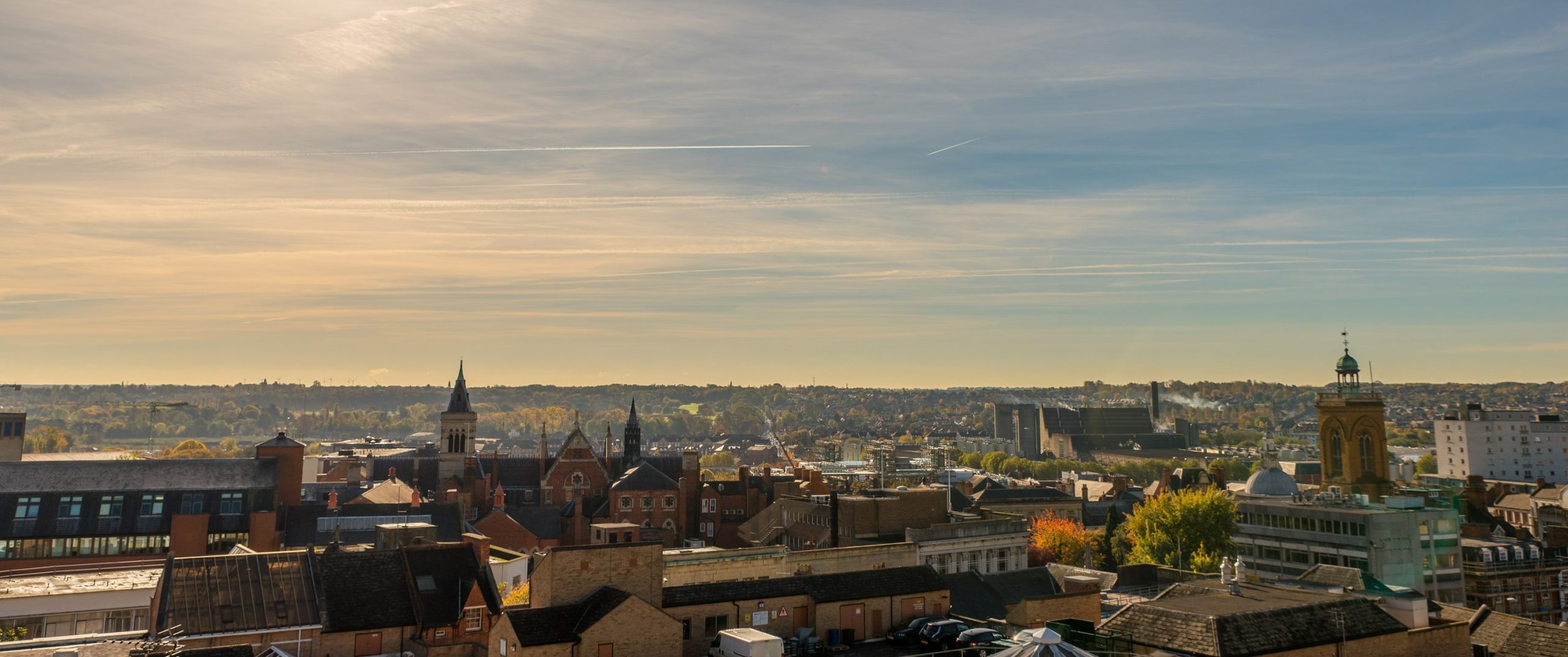 Sunset Cityscape of Northampton - Living in Northampton